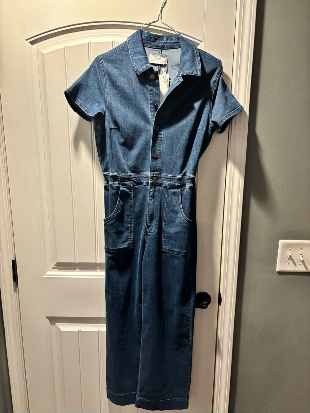 KanCan Denim Jumpsuit in Blue